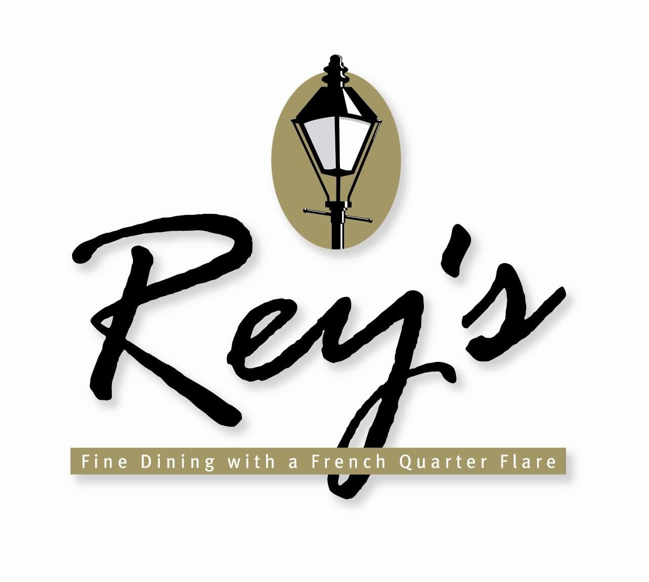 Reys Restaurant interior logo.