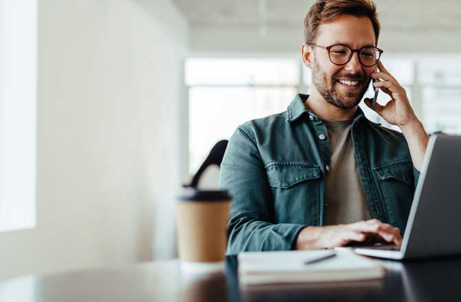 small business online banking user