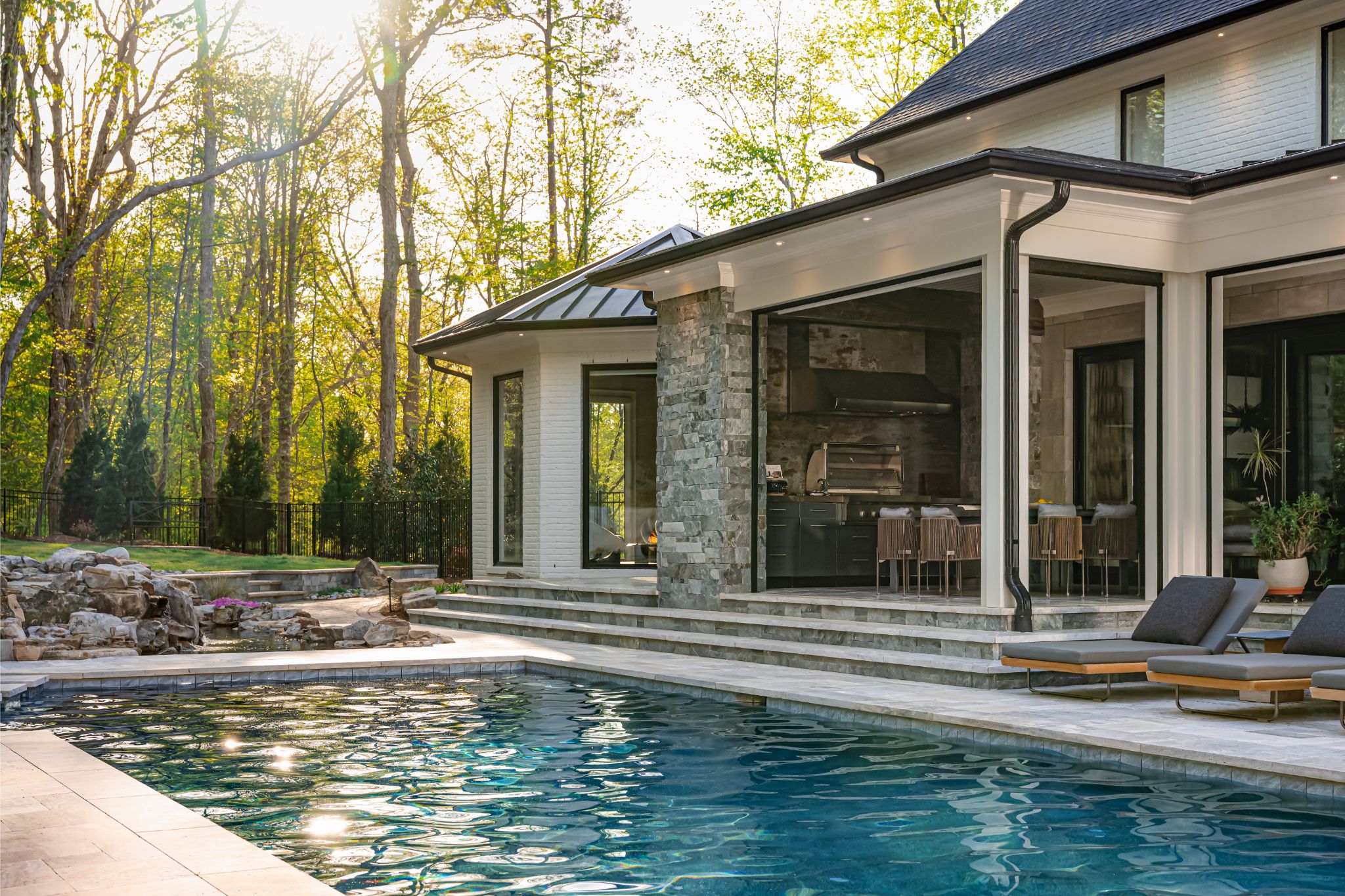 image of a house and a pool
