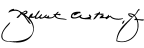 G. Robert Aston Signature