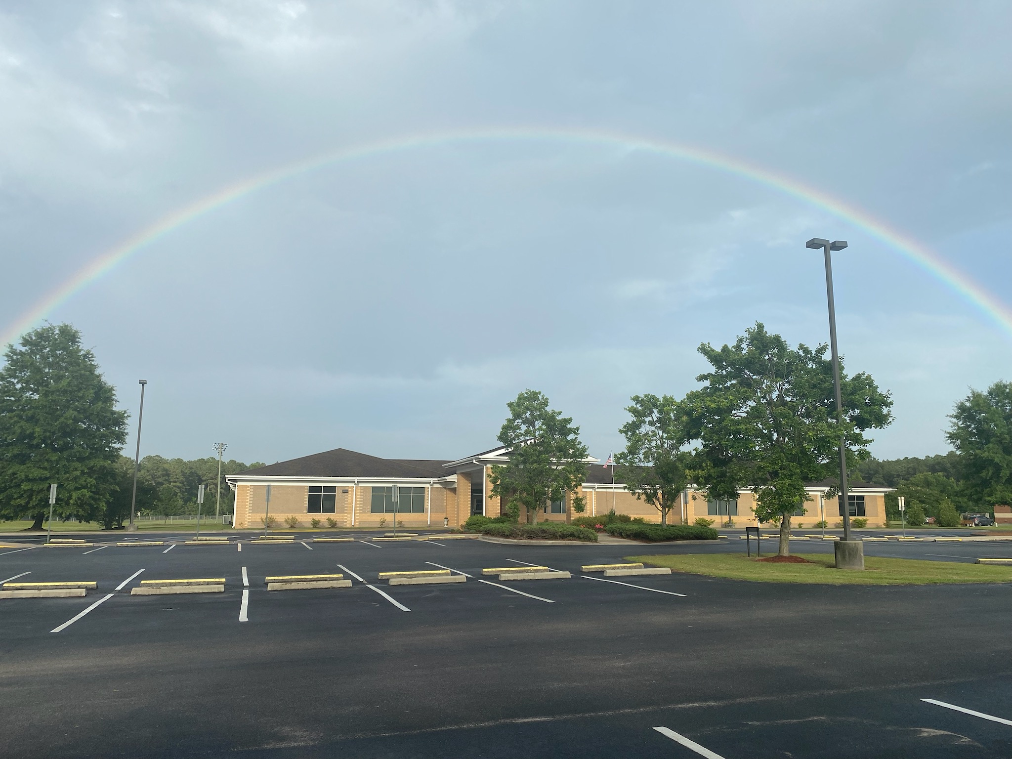 Pitt County Councile on aging building with rainbow