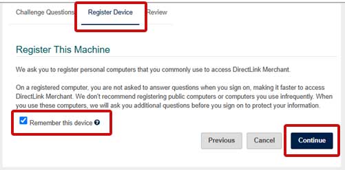 register device