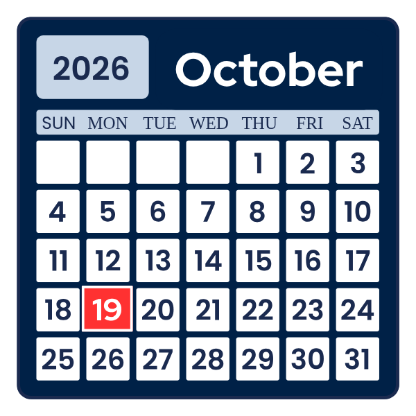 debit card october 19