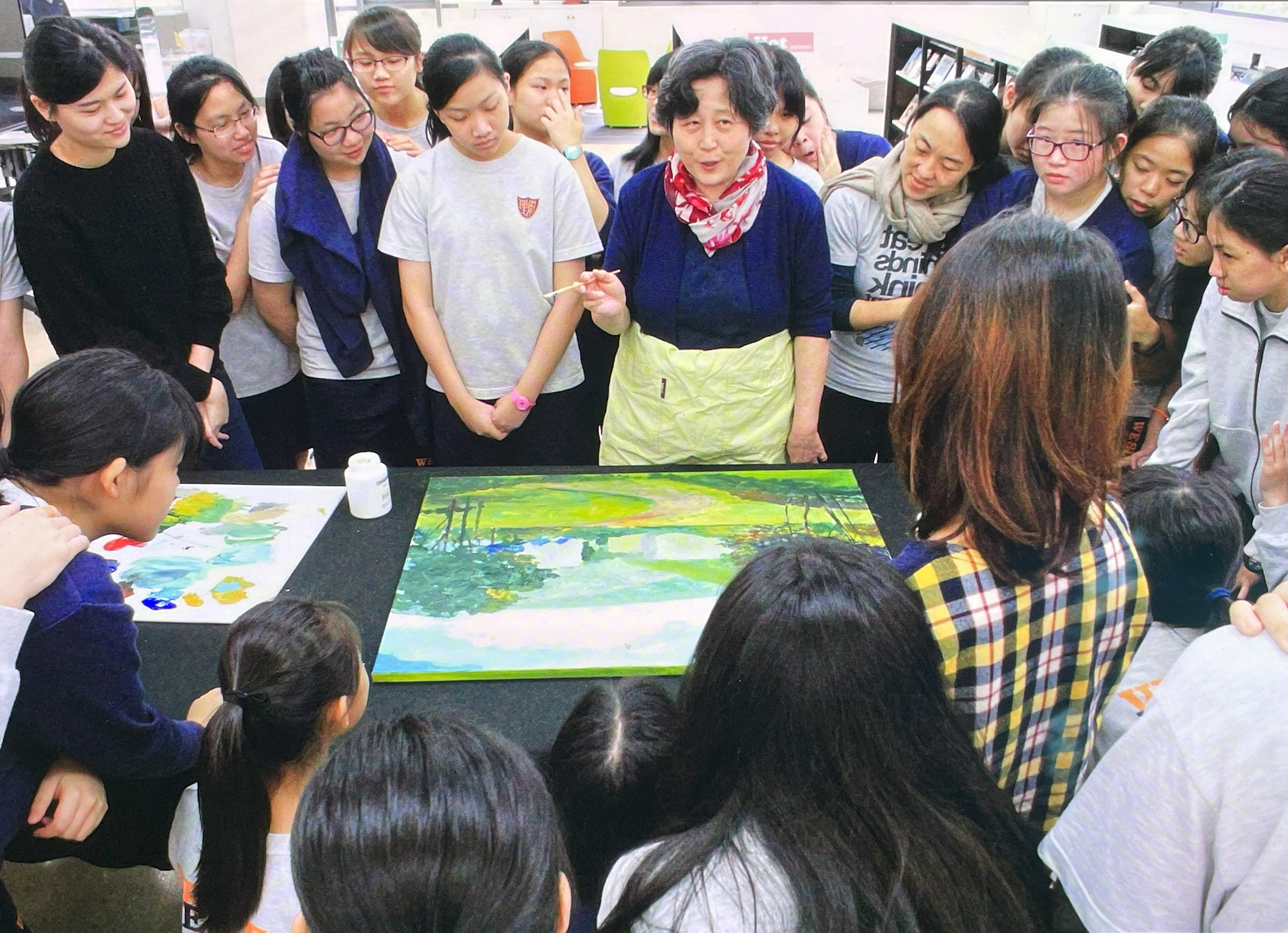 shaumin liu teaching a class