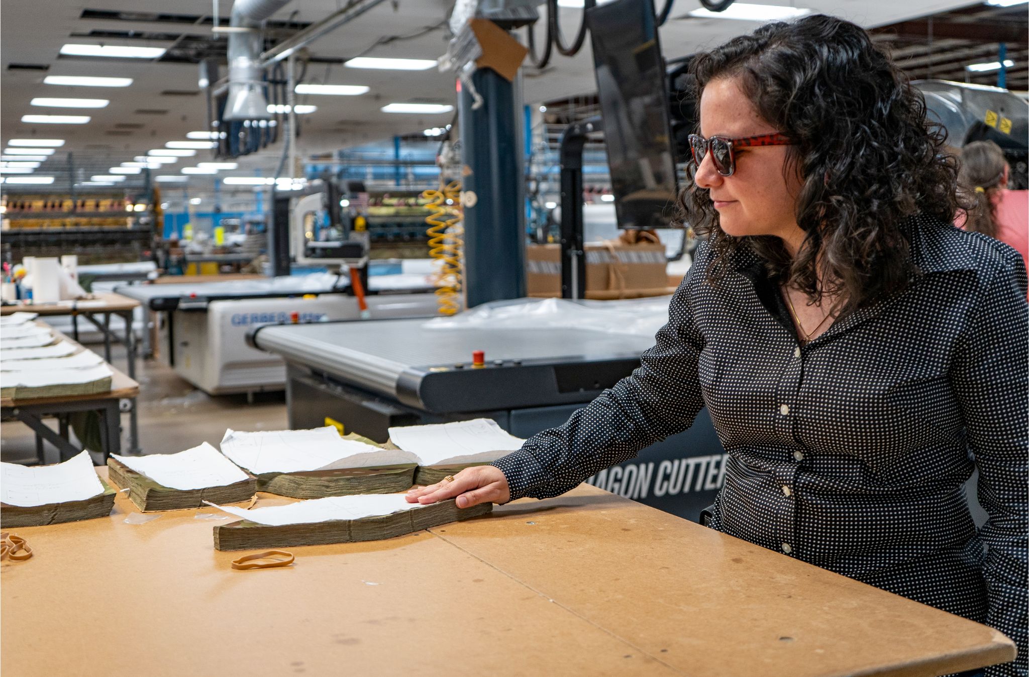 woman working at a desk