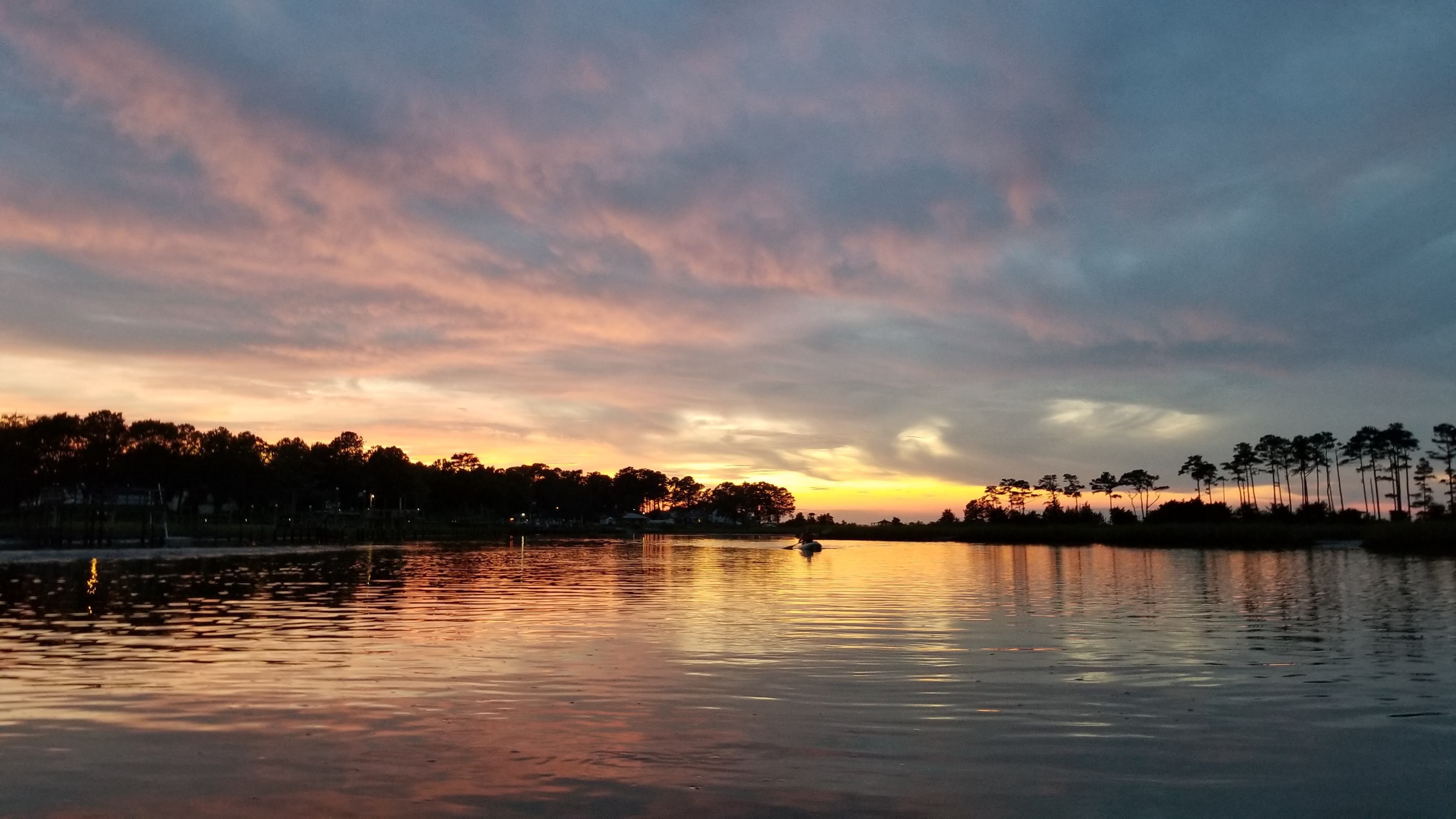 image of a Sunset on a lake
