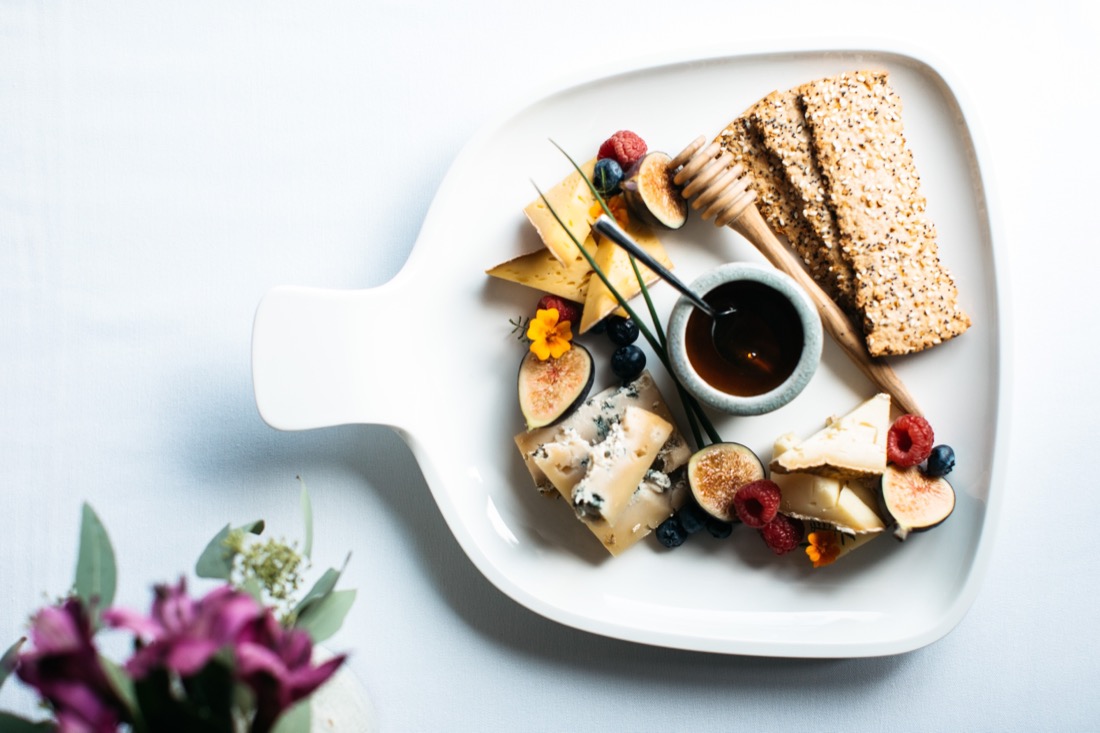 Close up photo of a plate of food.